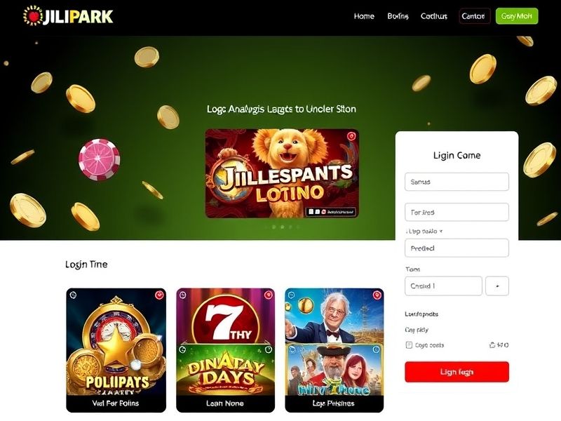 Welcome to Jilipark Casino Login.com, your gateway to secure and exciting online gambling. Access your account with ease and explore a wide range of games on one of the most trusted platforms.